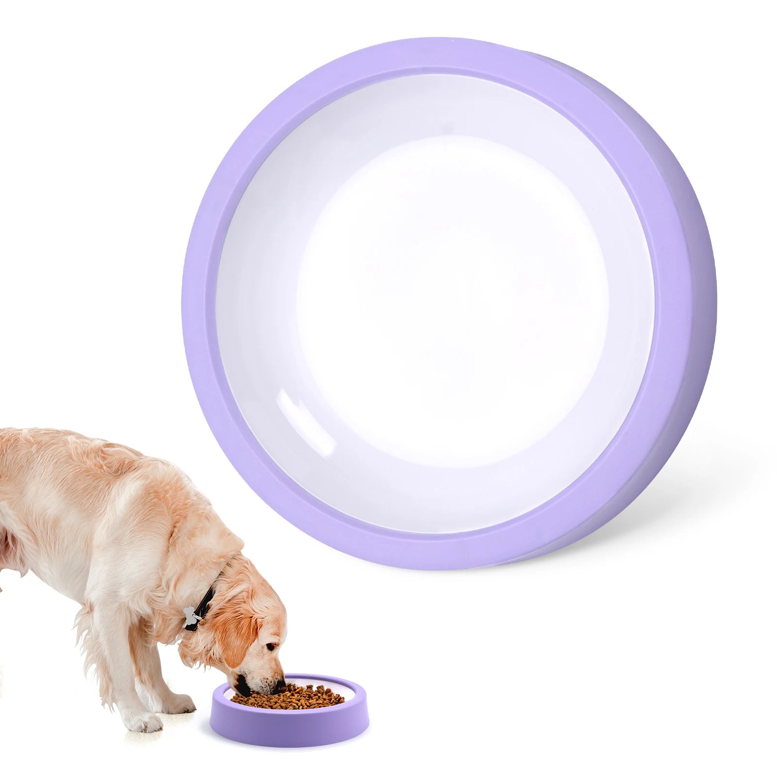 Pet Dog Slow Feeder Bowl Eco Dog Bowl Fun Non Slip Anti-Gulping Slower Food Feeding Dishes for Small Medium Large Dogs Puppy