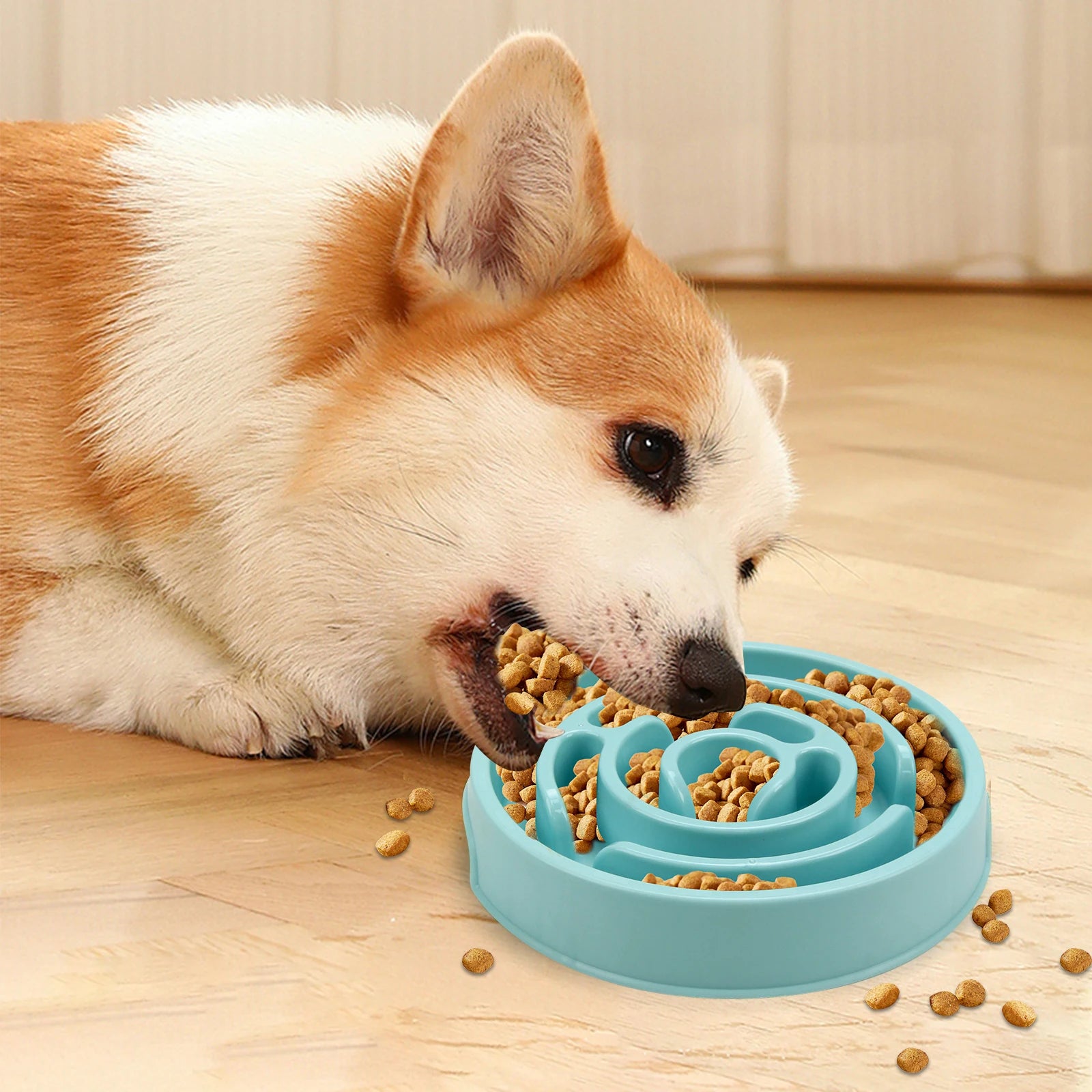 Pet Dog Slow Feeder Bowl Eco Dog Bowl Fun Non Slip Anti-Gulping Slower Food Feeding Dishes for Small Medium Large Dogs Puppy
