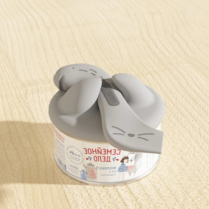 New cet canned sealed lid for cats canned cat food spoon fashionable and comfortable pet dog canned seal fresh-keeping lid spoon