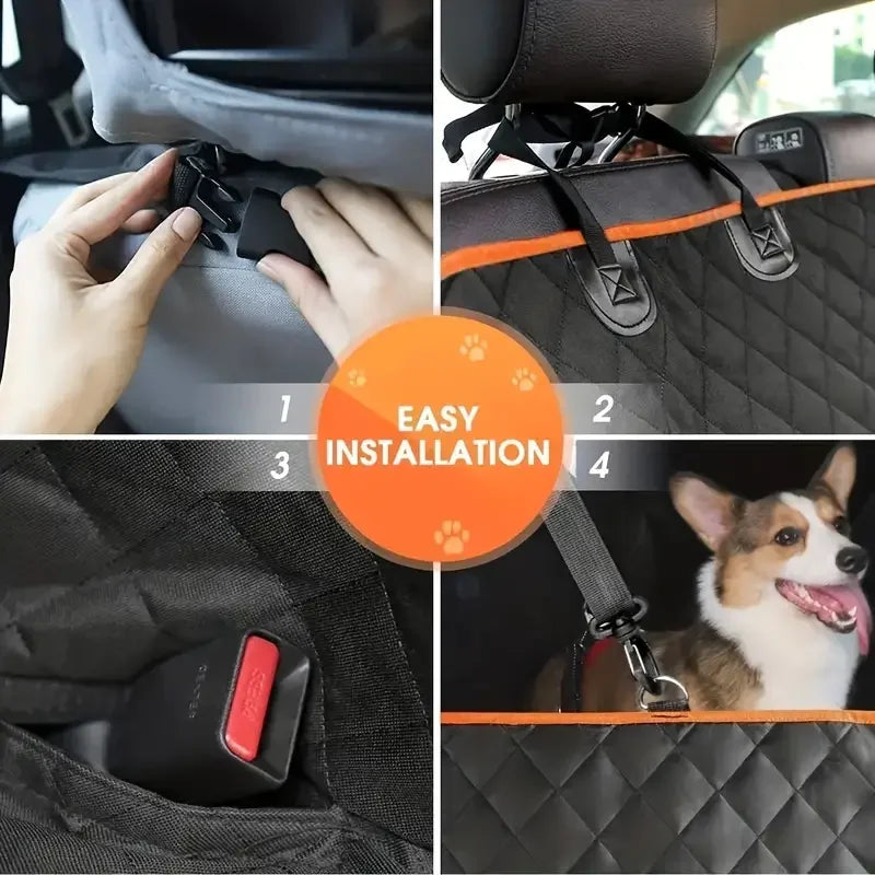 Waterproof Dog Car Seat Cover – Scratch-Proof Back Seat Protector for Cars & SUVs