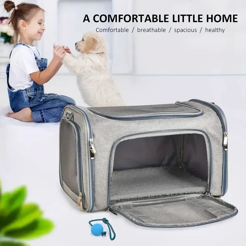 Airline-Approved Pet Carrier Backpack – Ventilated Travel Bag for Cats & Small Dogs