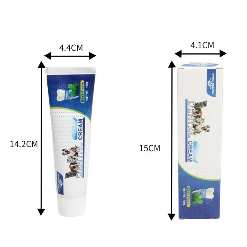 Pet Cleaning Tools Kit for Dogs Gum Care Products Reduces Plaque & Tartar Buildup Universal Toothbrush Set Pet Oral Hygiene