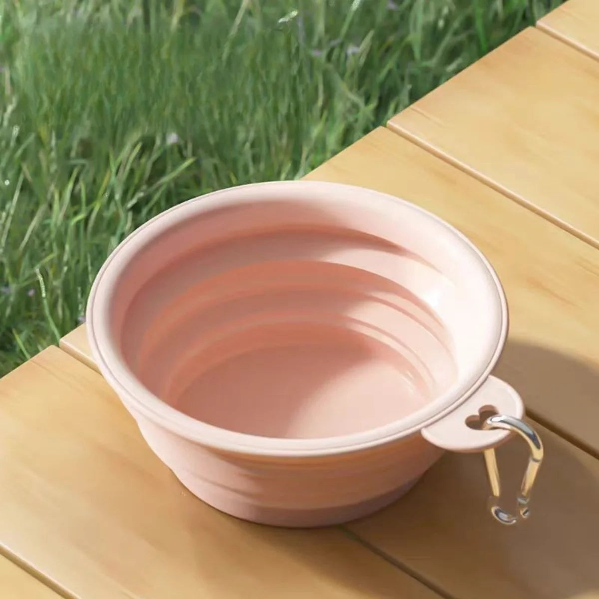 Collapsible Dog Travel Bowls – 2 Pack with Carabiners