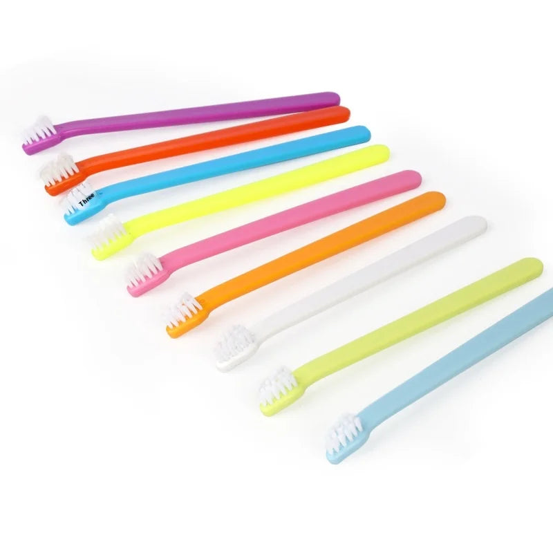 4 Pack Pet Toothbrush Set - Soft Bristle Tooth Brush For Cats And Small Dogs - Oral Care Kit For Tartar Removal & Dental Health